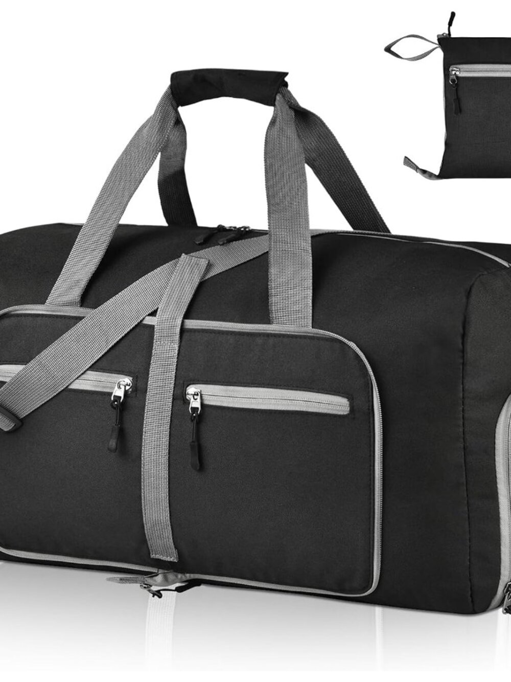 65L Foldable Duffle Bag, Travel & Weekender, Overnight, Gym